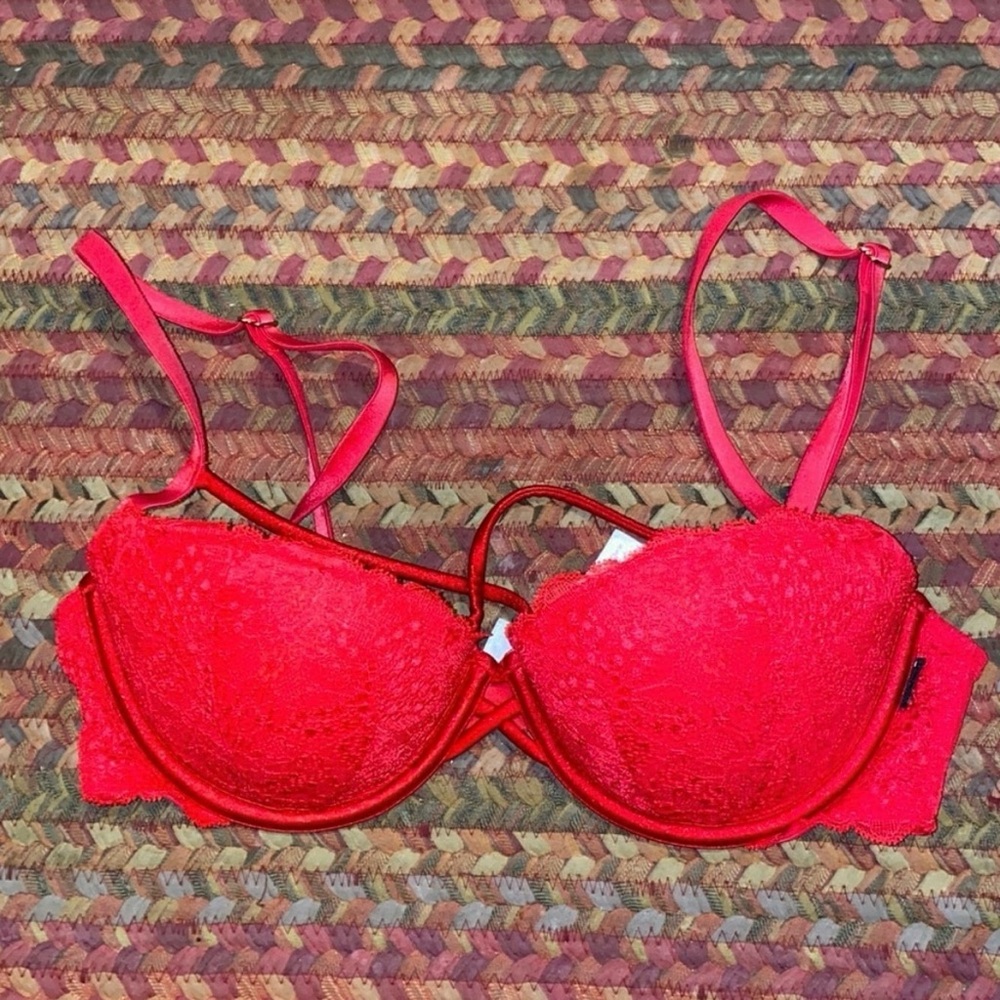 PINK Victoria's Secret Red Strappy Top